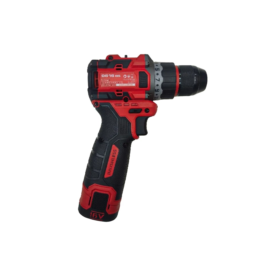 دریل پیچ گوشتی شارژی 16 ولت سری براش لس مدل 9616BS (توسن) - 2